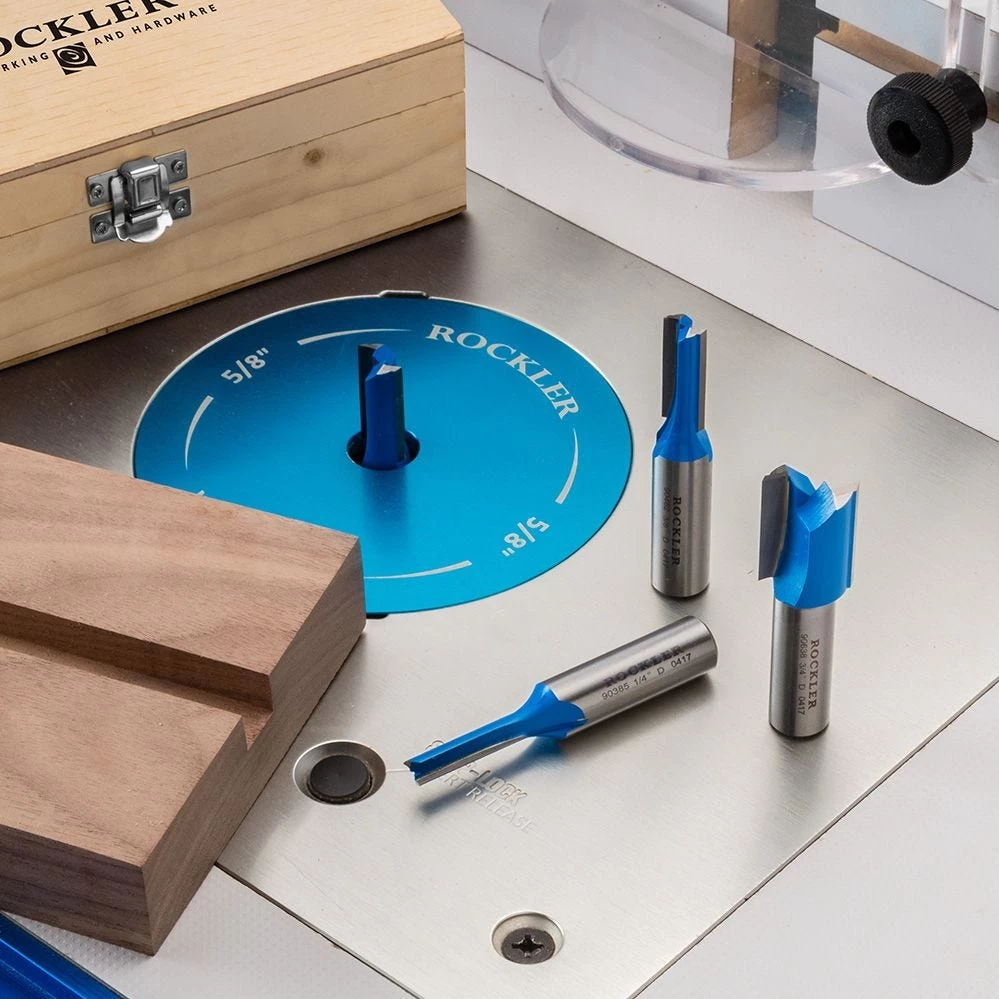 Rockler 4-Pc. Straight Bit Set - 1/2" Shank - Image 3