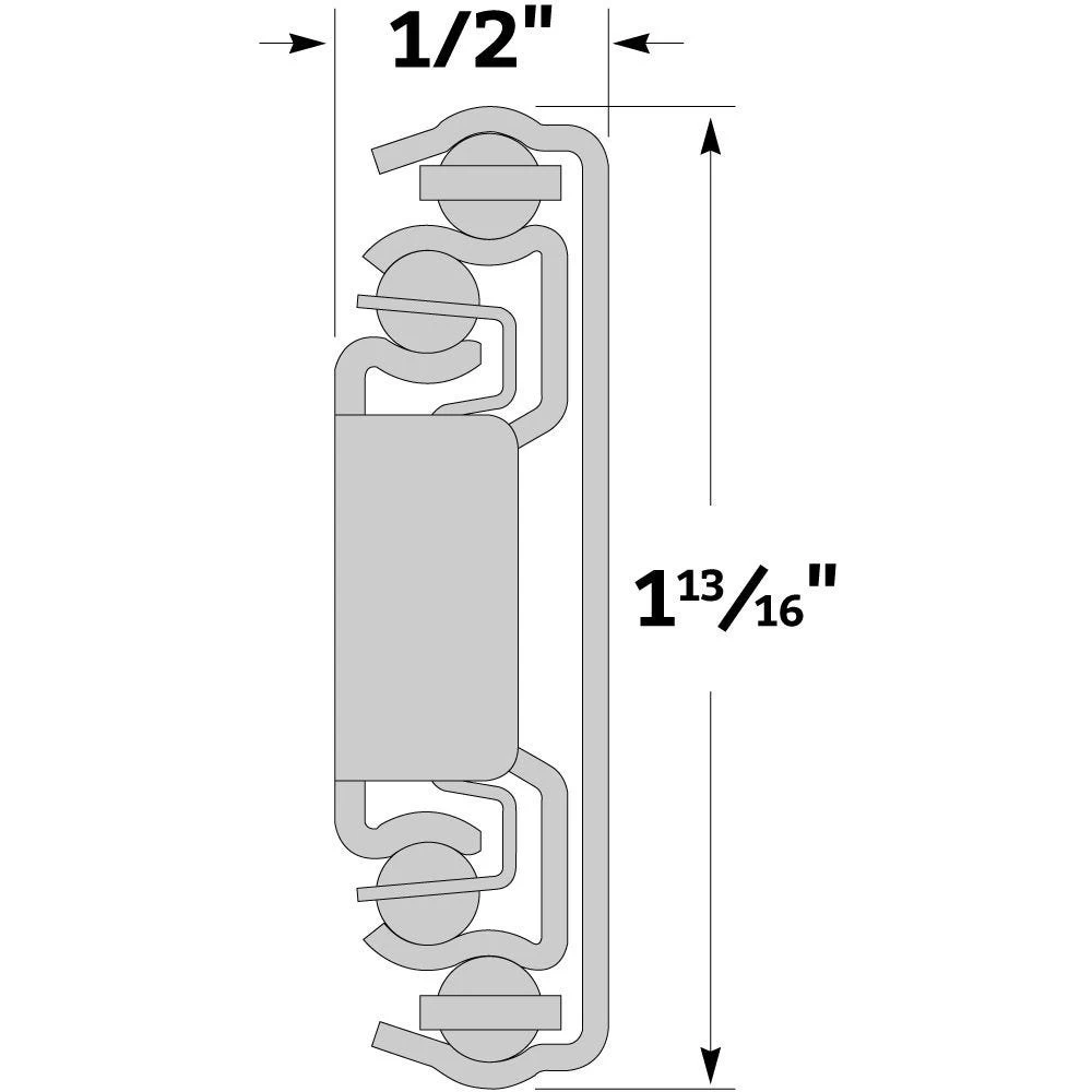 100-lb. Black Over-Travel Drawer Slides - Centerline® 757 (10" To 24") - Image 3