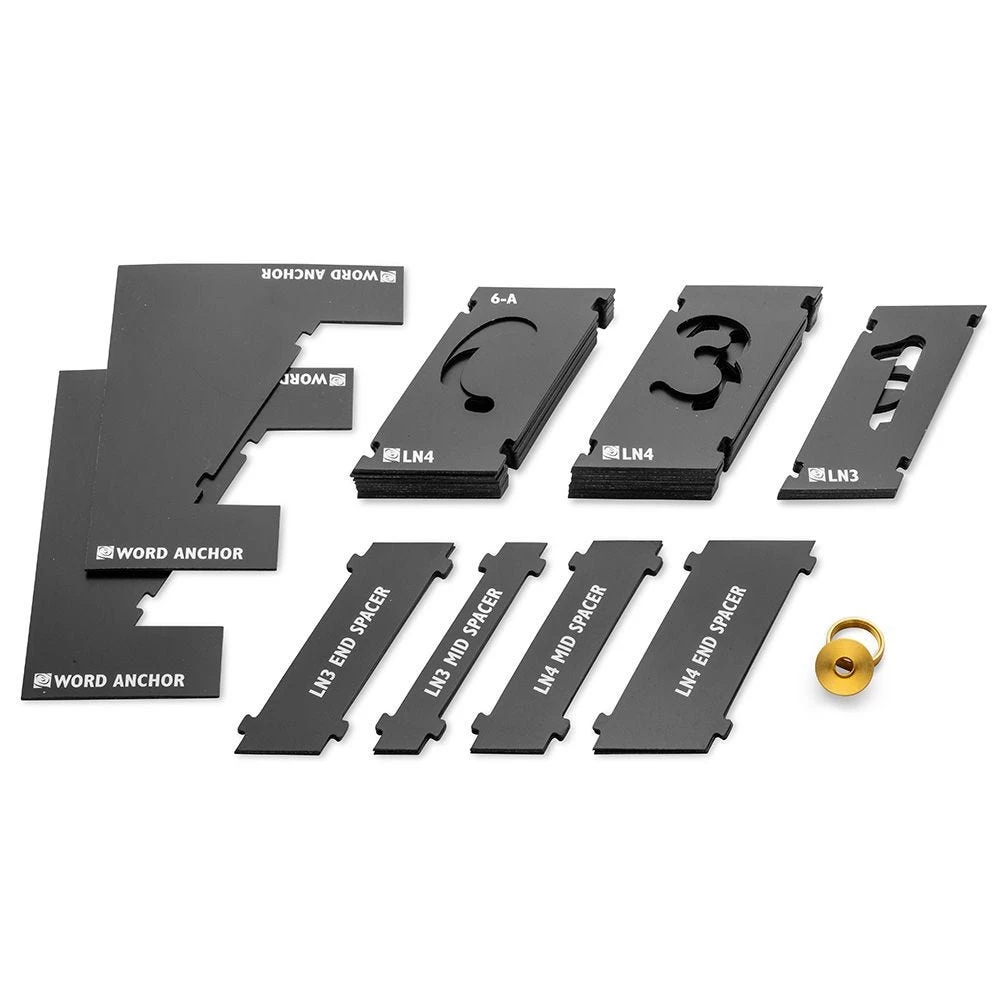 Rockler Interlock Signmaker's Templates, Script Font - Image 10