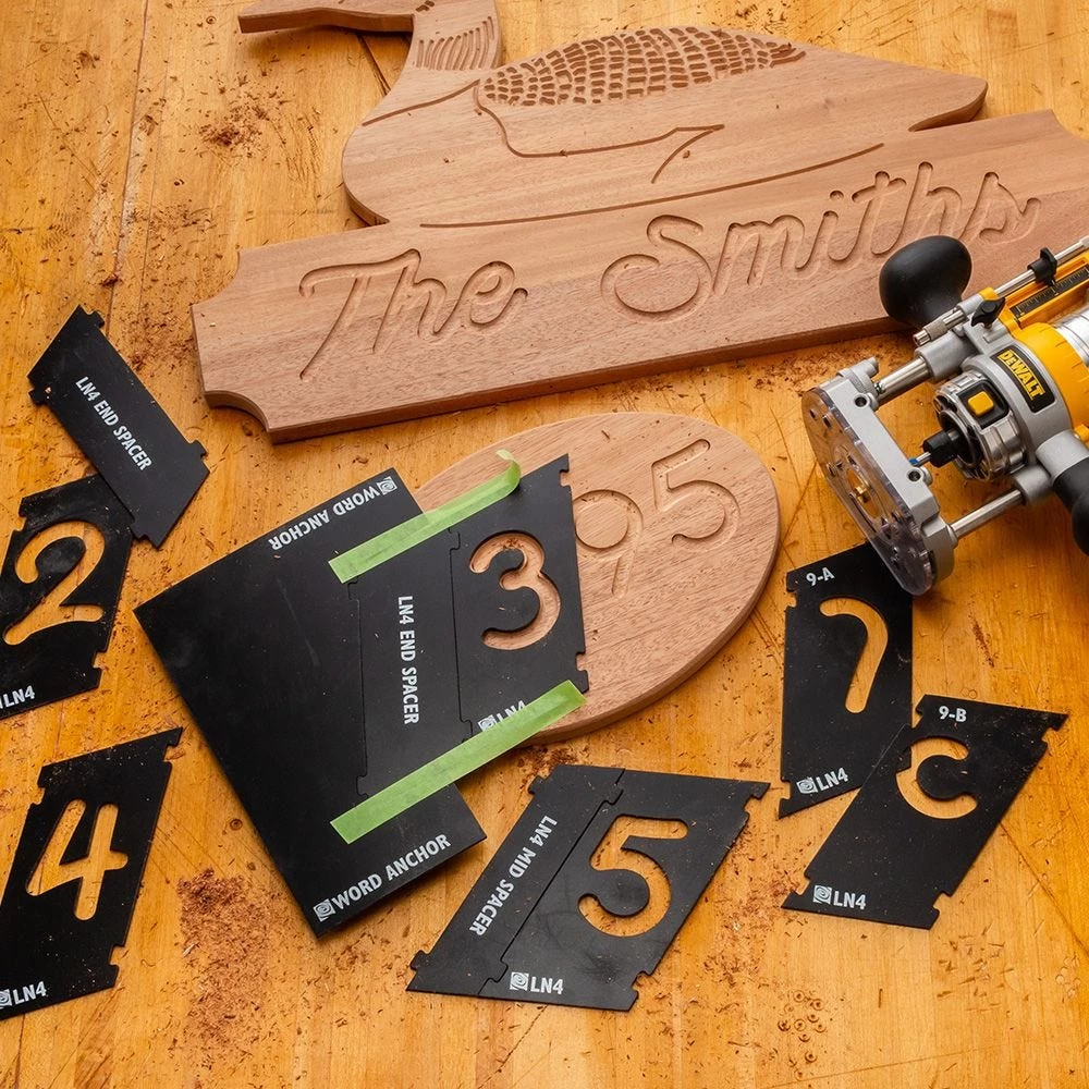 Rockler Interlock Signmaker's Templates, Script Font - Image 9