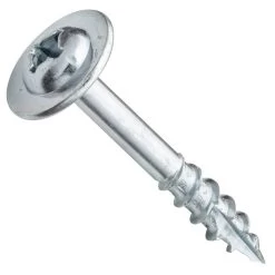 Centerline #8 X 1'' Oversized Washer Head Square X Wood Screws For Drawer Fronts, Zinc, 100-Pack