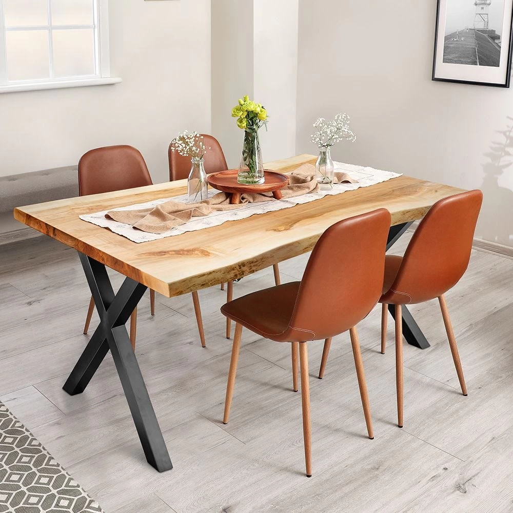 I-Semble Crossed Bar Steel Legs With Adjustable Feet, Set Of 2 - Image 3