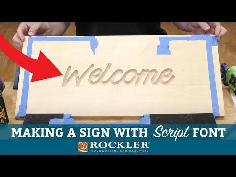 Rockler Interlock Signmaker's Templates, Script Font - Image 2